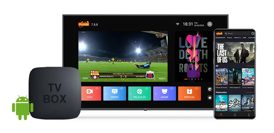 flujo tv en multiples dispositivos